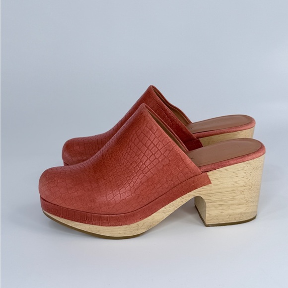 Rachel Comey Bose Clog in Orange Croc Print Size 7.5 - Picture 1 of 10